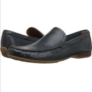 FRYE Navy Blue Lewis Venetian Loafer-12